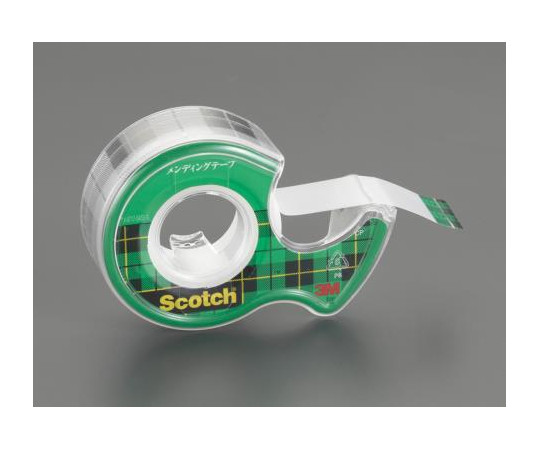 エスコ 18mmx7.6m メンディングテープ(ディスペンサー付 EA765MA-31 1個(ご注文単位1個)【直送品】