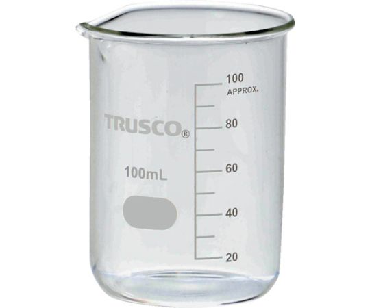トラスコ中山 ガラスビーカー 100mL　GB-100 1個（ご注文単位1個）【直送品】