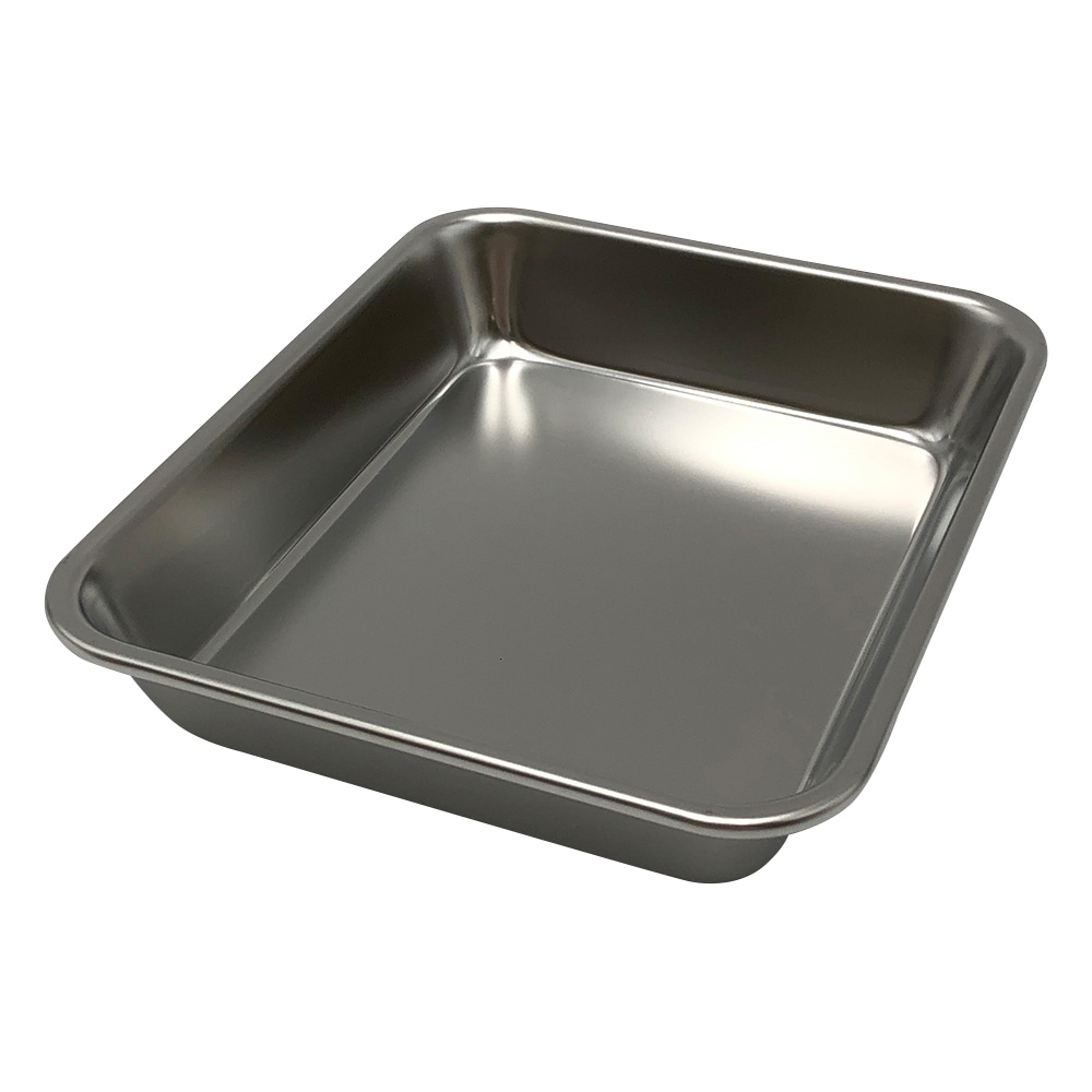 アズワン ステンレス角型バット (155×126×27mm) 1枚 手札判 1個(ご注文単位1個)【直送品】