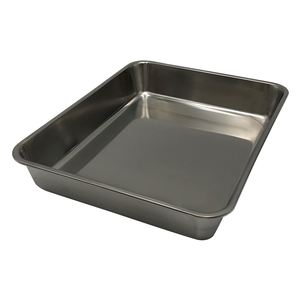 アズワン ステンレス角型バット (322×252×53mm) 1枚 12枚取 1個(ご注文単位1個)【直送品】