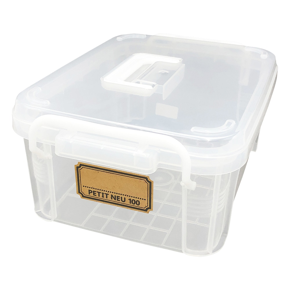 アズワン 持手付ミニコンテナー (ハンドル付) 100 1個(ご注文単位1個)【直送品】