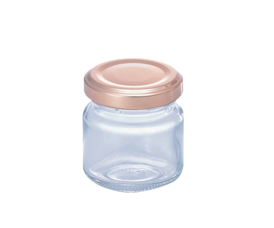 アズワン ジャム瓶　短型　90mL　キャップ付き　8本入　短型90 1箱（ご注文単位1箱）【直送品】