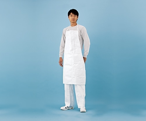 アゼアス デュポンタイベックR製 ビブエプロン （10枚入）　5470 1パック（ご注文単位1パック）【直送品】