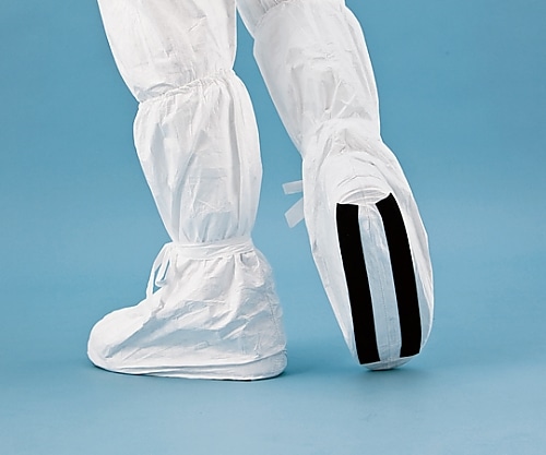 アゼアス デュポンタイベックR製 シューズカバー （すべり止め付・長）（10双入）　6874 1パック（ご注文単位1パック）【直送品】