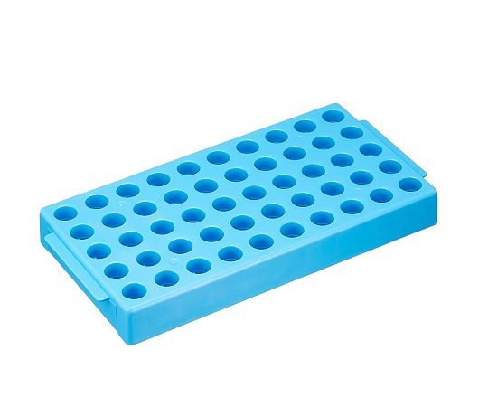 Simport クライオバイアル用ラック 50本収納 100×200×25mm 青 1箱(4個入) T315-2 1箱(ご注文単位1箱)【直送品】