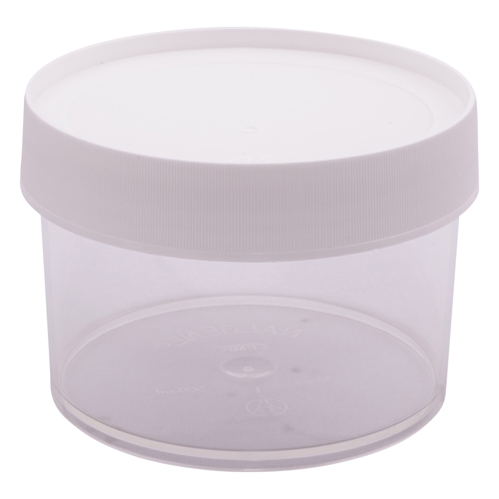 Nalge Nunc (サーモフィッシャーサイエンティフィック) 広口円筒容器 500mL 4個入り 2117-0500 1袋(ご注文単位1袋)【直送品】