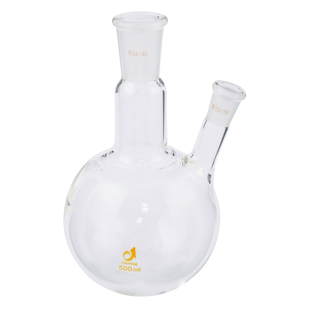 クライミング 共通摺合二つ口フラスコ 500mL CL0078-07-10 1個(ご注文単位1個)【直送品】