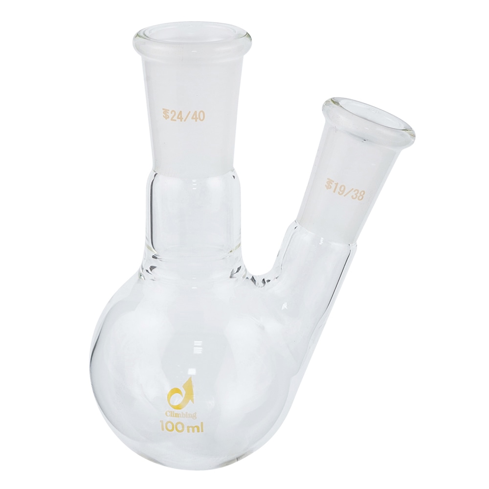 クライミング 共通摺合二つ口フラスコ 100mL CL0078-01-30 1個(ご注文単位1個)【直送品】