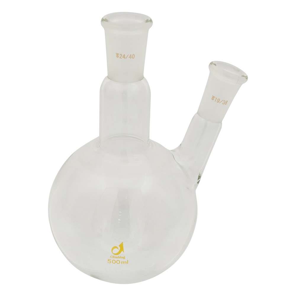 クライミング 共通摺合二つ口フラスコ 500mL CL0078-07-30 1個(ご注文単位1個)【直送品】