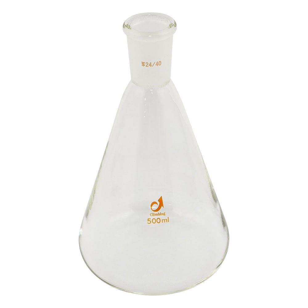 クライミング 共通摺合三角フラスコ 500mL CL0101-07-40 1個(ご注文単位1個)【直送品】