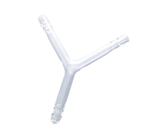 アズワン ガラスジョイント Y字管(ゴム止め付き) CL0430-01-20 1個(ご注文単位1個)【直送品】