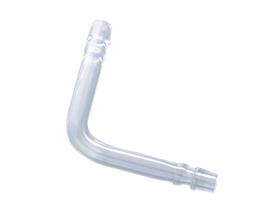 アズワン ガラスジョイント L字管(ゴム止め付き) CL0432-02-10 1個(ご注文単位1個)【直送品】