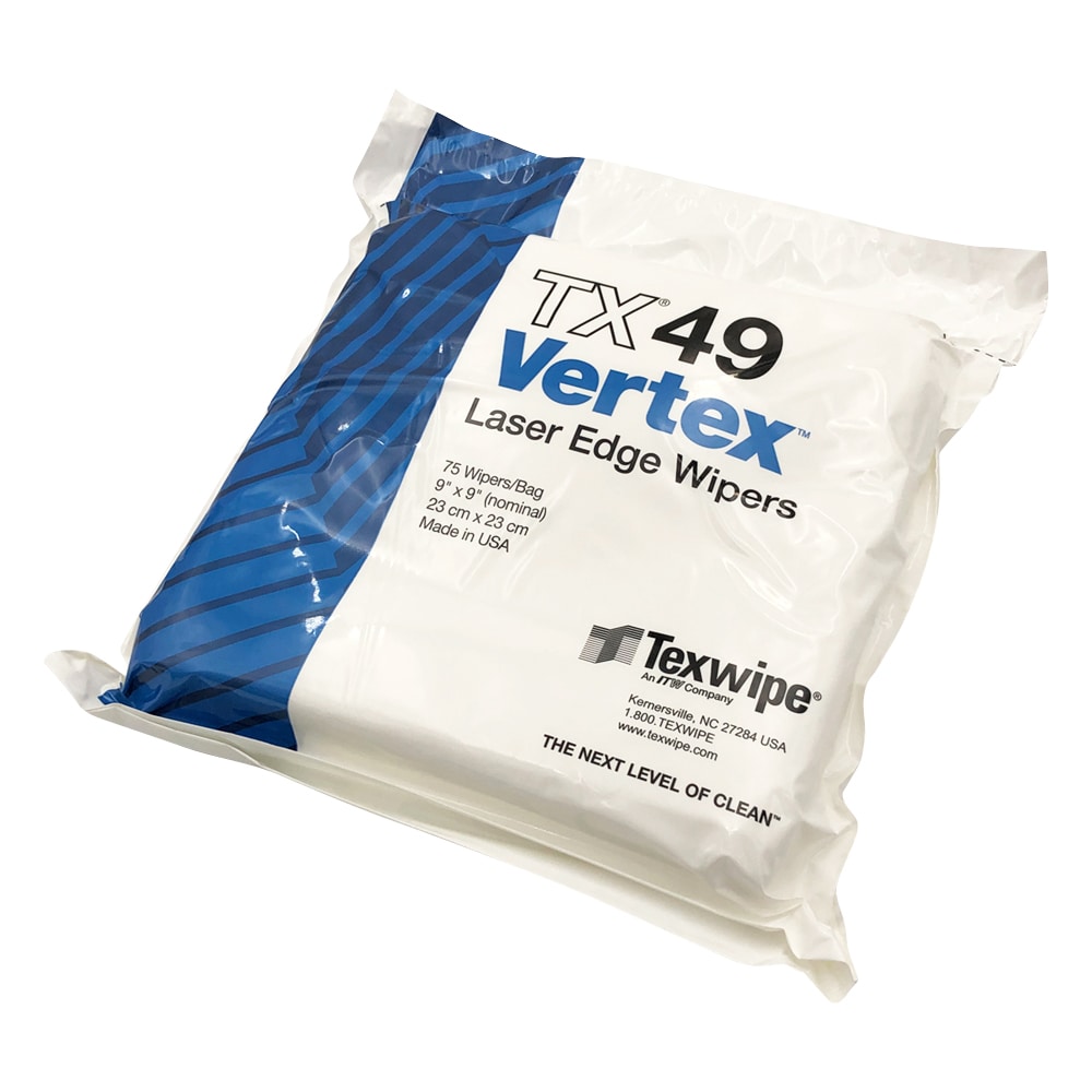 テックスワイプ(Texwipe) 高吸収ワイパー Vertex 230×230mm 150枚入 TX49 1袋(ご注文単位1袋)【直送品】