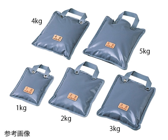 ナビス(アズワン) 砂袋 手提式500g 180×130グレー 500g(手提式) 1個(ご注文単位1個)【直送品】