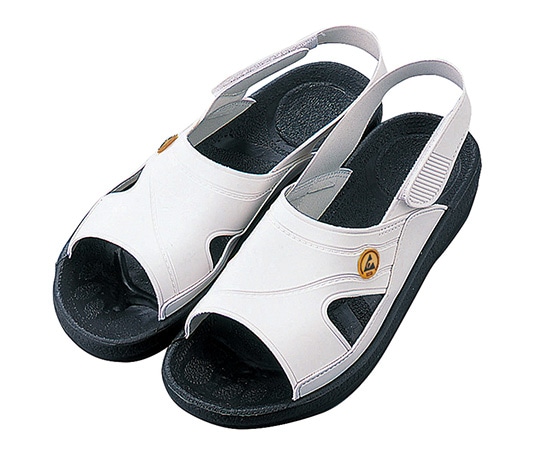 アズピュア（アズワン） アズピュアESDサンダル　白　M　 1足（ご注文単位1足）【直送品】