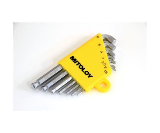 ミトロイ(水戸工機) L型ホローレンチボールポイントスタビーショートmmホルダー7本組 HBS700S 1セット(ご注文単位1セット)【直送品】