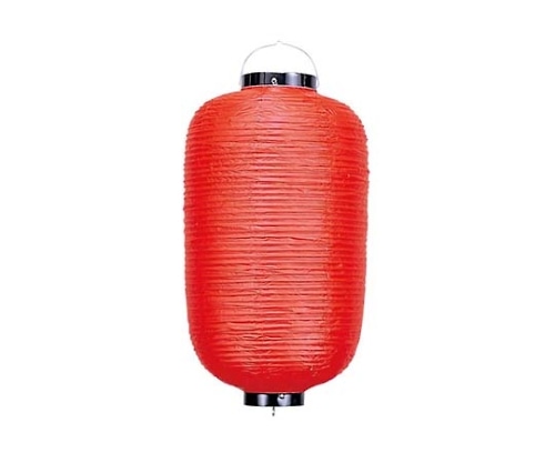 江部松商事 長 ビニール提灯 無地 9号 赤 φ240×H600 3750000 1個(ご注文単位1個)【直送品】