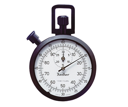 ハンハート ABSアナログストップウォッチ30分計 1周60秒 最小:1/5秒、1/100分 121.0317-00 1個(ご注文単位1個)【直送品】