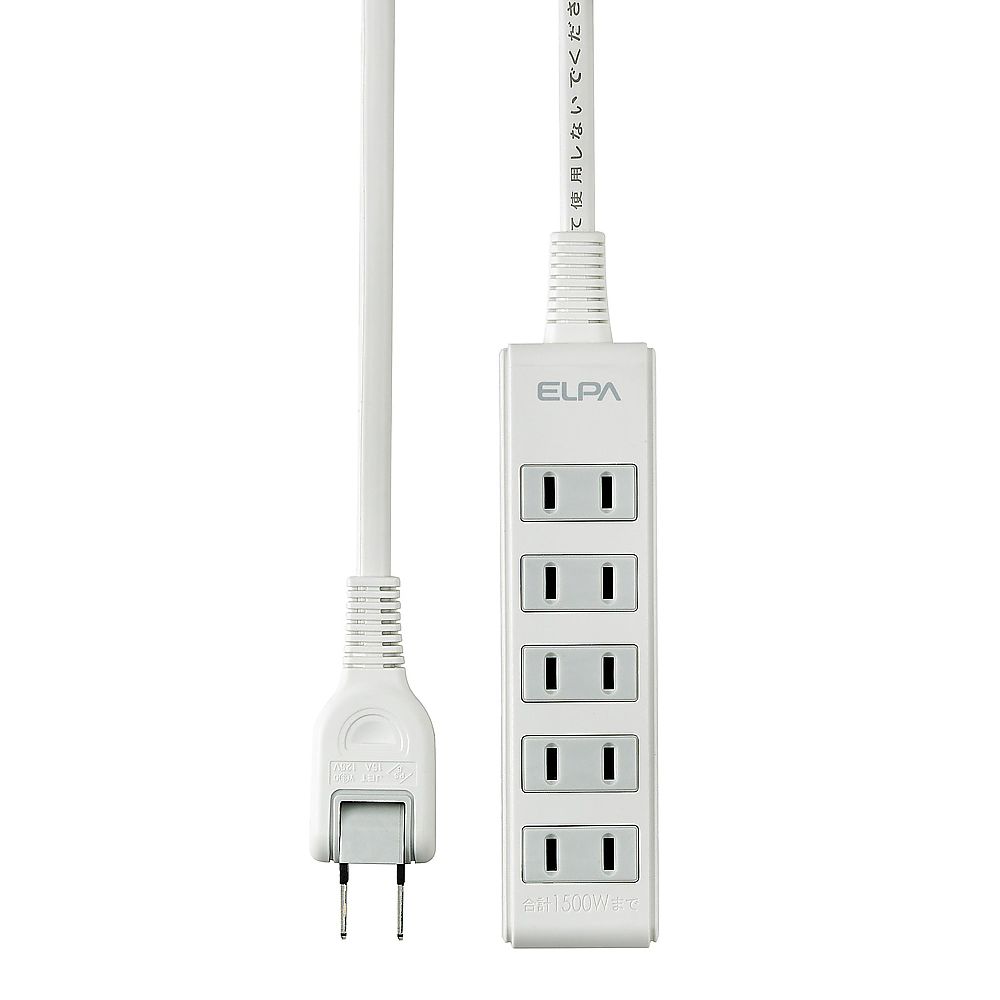 ELPA コンパクトタップ 5P3m LPT-503N(W) 1個(ご注文単位1個)【直送品】