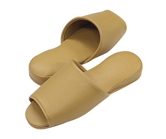 ストロング スリッパ(抗菌カラーテンダー・6足入) 前開き キャメル 1袋(ご注文単位1袋)【直送品】