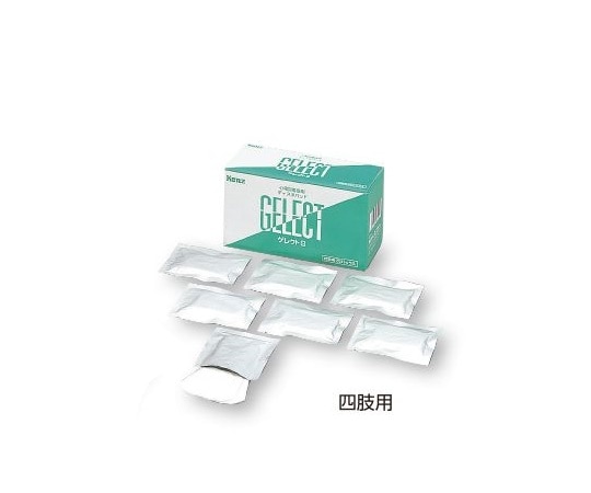 >アズワン 心電図電極用ディスポパッド[ゲレクトS] 4枚×25パック入　四肢用 1箱（ご注文単位1箱）【直送品】