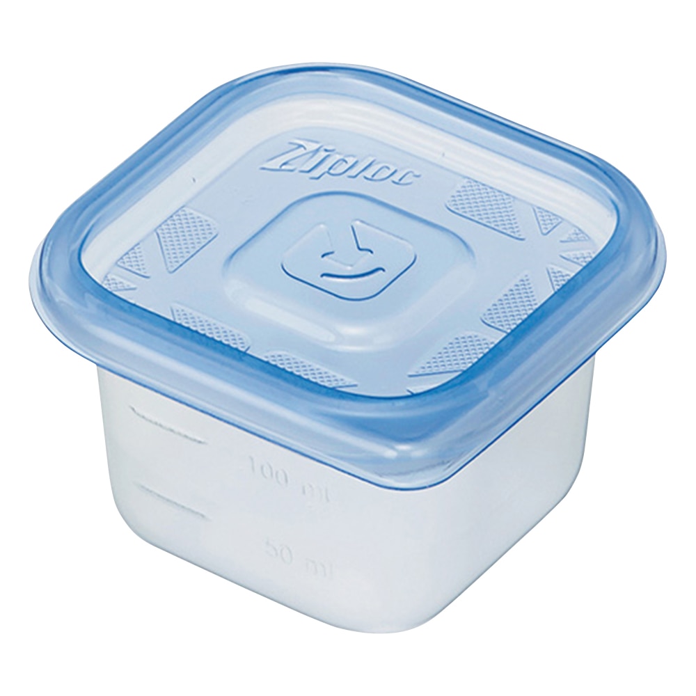 旭化成 ジップロック(R)コンテナー 正方 130mL 1セット(4個入) 1セット(ご注文単位1セット)【直送品】