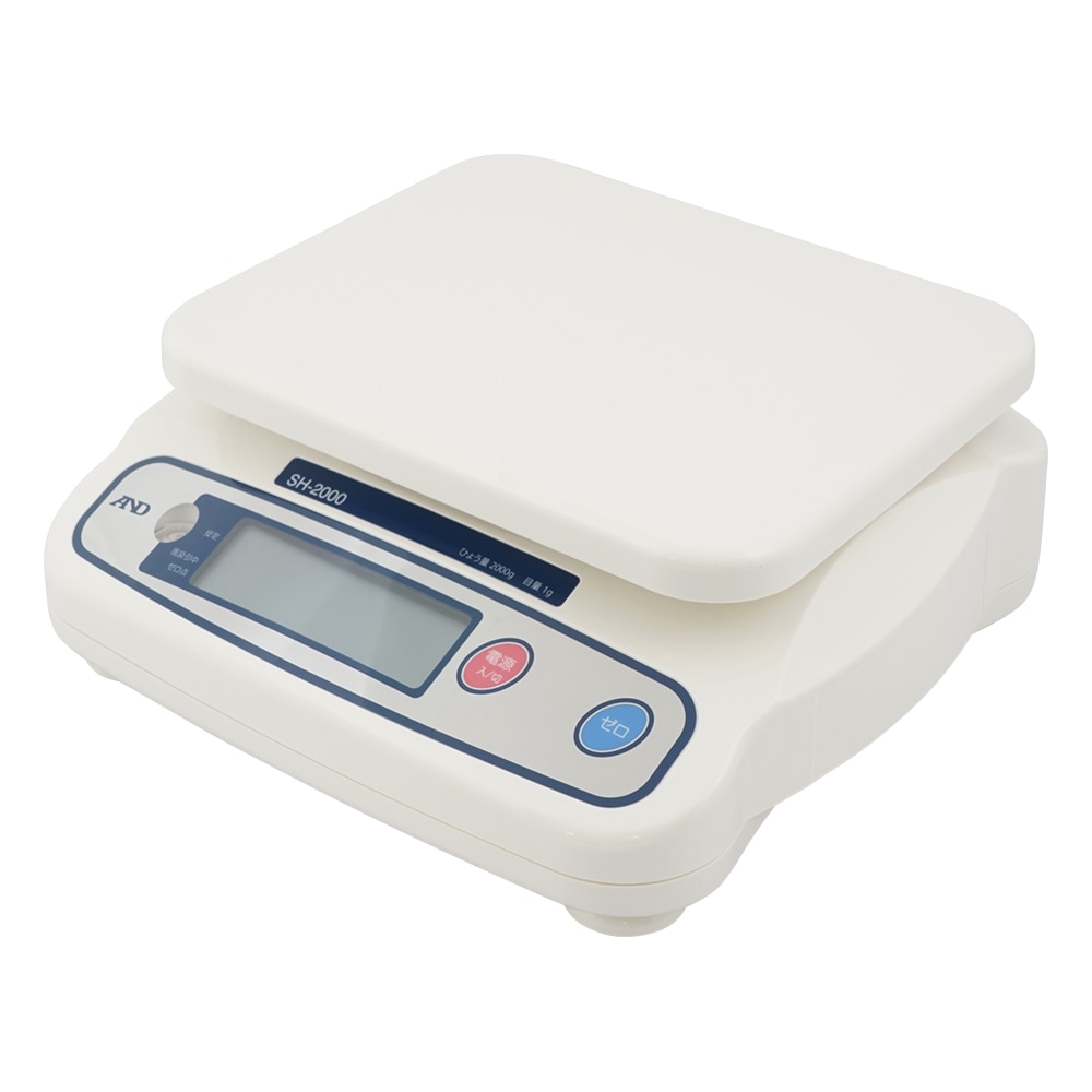 エー・アンド・デイ デジタルはかり SHシリーズ ひょう量:2000g 最小表示:1g SH-2000 1台(ご注文単位1台)【直送品】