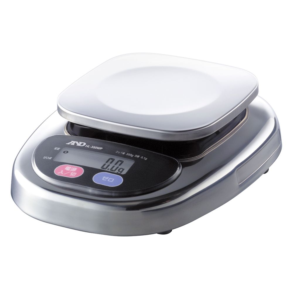 エー・アンド・デイ 防塵・防水コンパクトスケール HL-WPシリーズ ひょう量:300g 最小表示:0.1g HL-300WP 1台(ご注文単位1台)【直送品】