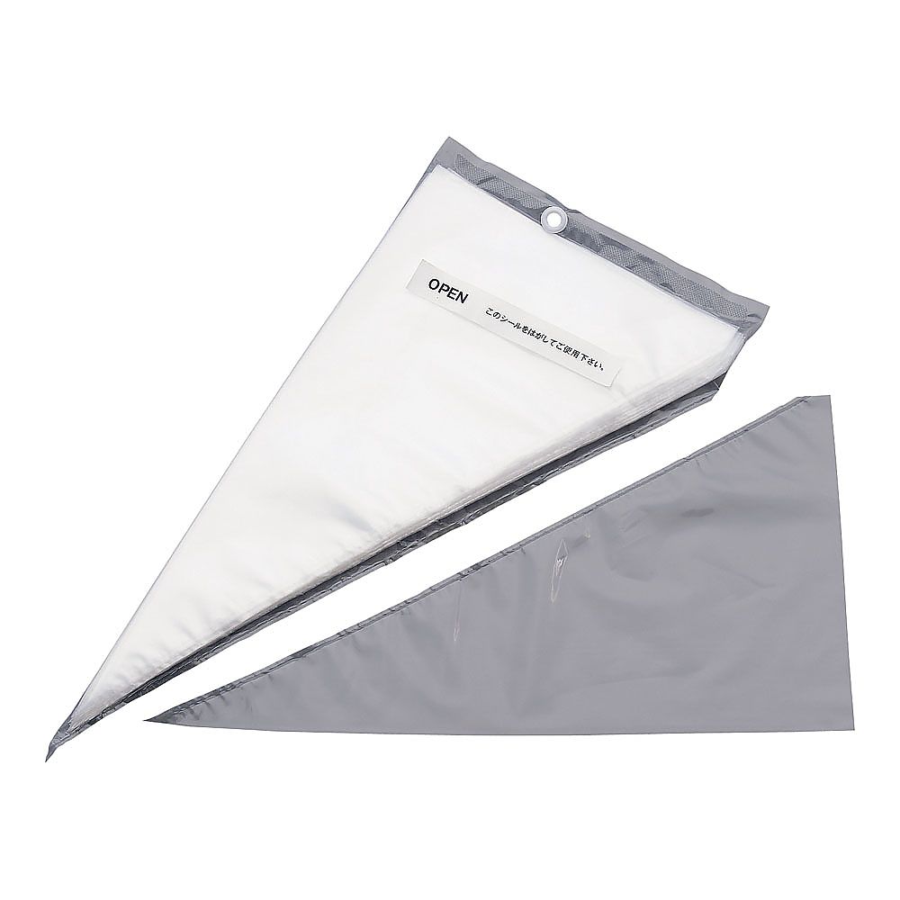 エムコンス 絞り袋 SHIBOLINE ナチュラル 50枚入 L WSB7102 1セット(ご注文単位1セット)【直送品】