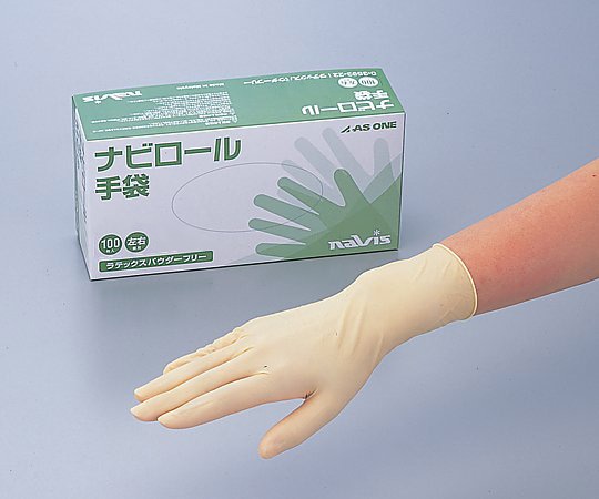 ナビス(アズワン) ナビロール手袋 M 100枚入り 1箱(ご注文単位1箱)【直送品】