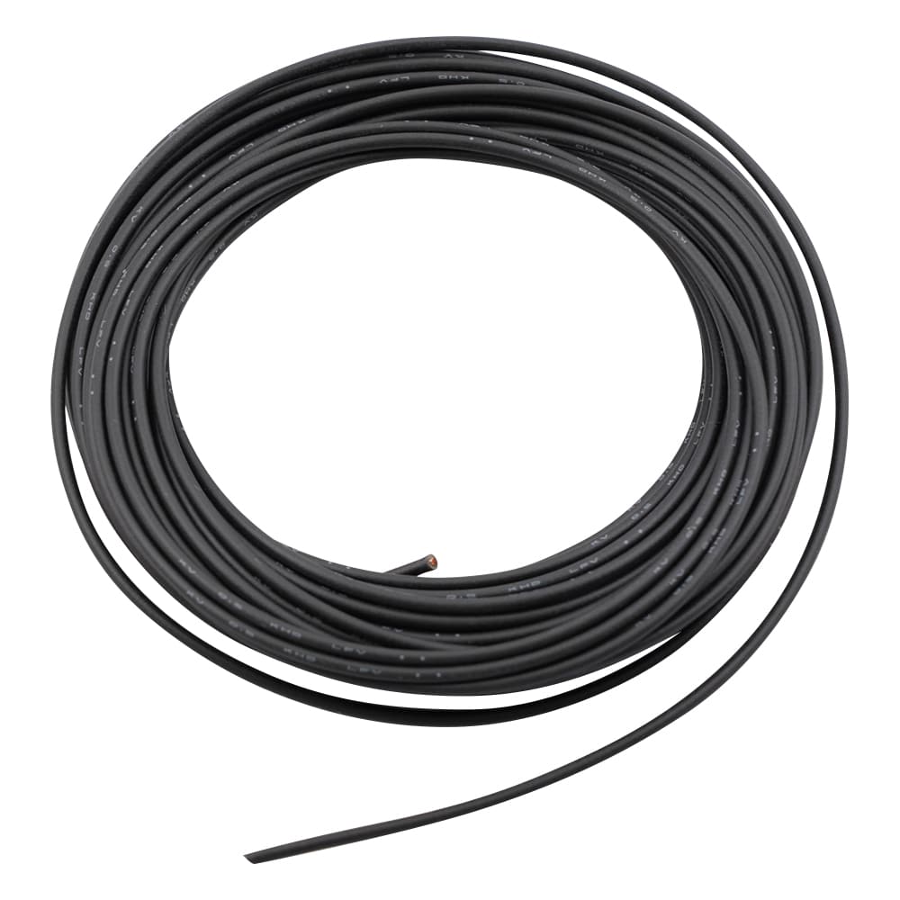 アズワン ビニル電線 黒 10m入 0.5KV BK L-10 1本(ご注文単位1本)【直送品】