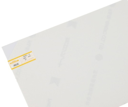 光 塩ビ板 1×450×600mm 乳半 EB461-12 1枚(ご注文単位1枚)【直送品】