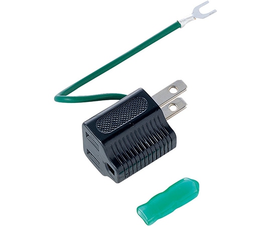 サンワサプライ 3P→2P変換アダプタ ブラック TAP-AD1BKN 1個(ご注文単位1個)【直送品】