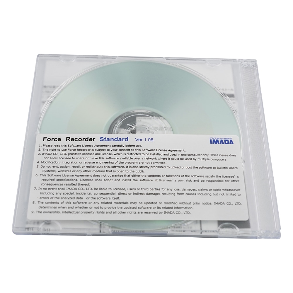 イマダ デジタルフォースゲージ用グラフ作成・編集ソフトウェア ForceRecorder スタンダード Force Recorder Standard 1個(ご注文単位1個)【直送品】