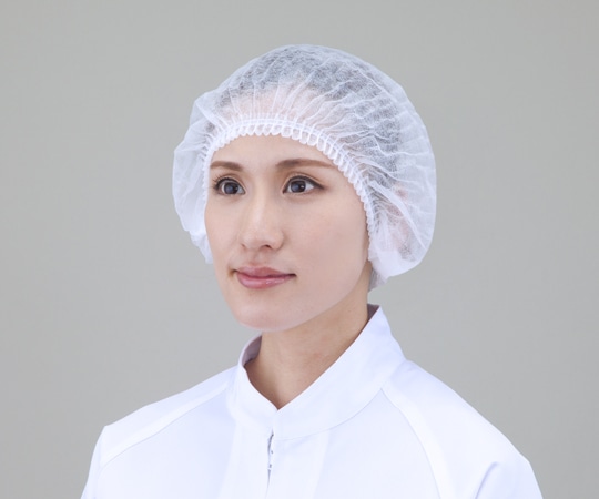 アズワン ヘアーキャップ キャタピラーネット 100枚入　 1箱（ご注文単位1箱）【直送品】