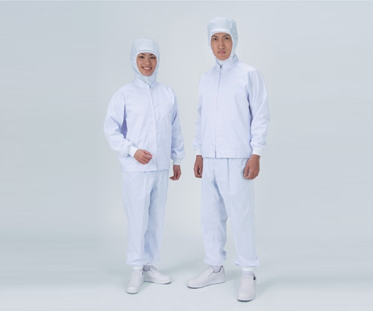 アズワン ジャケット(男女共用)　清涼タイプ　L　ホワイト　　FX70971R 1着（ご注文単位1着）【直送品】