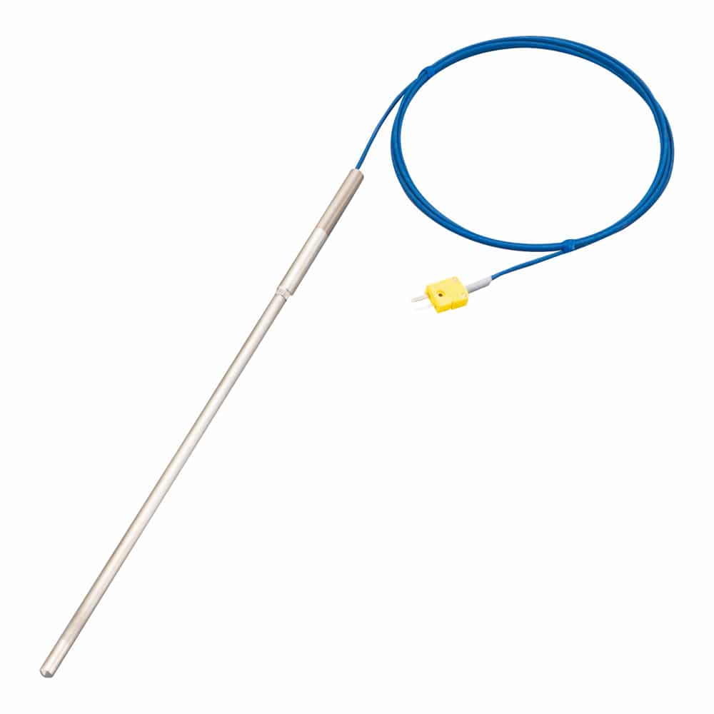 アズワン Kシース熱電対 (高温度・インコネル(R)タイプ) 0~1050℃ φ8.0mm 1000mm 1個(ご注文単位1個)【直送品】