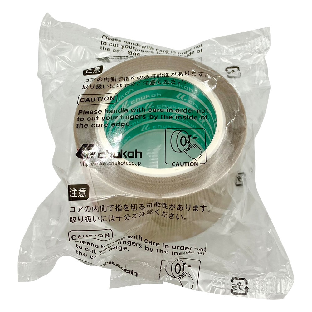 中興化成工業 フッ素樹脂粘着テープ 38×0.13mm×10m AGF-100A-0.13-38 1個(ご注文単位1個)【直送品】