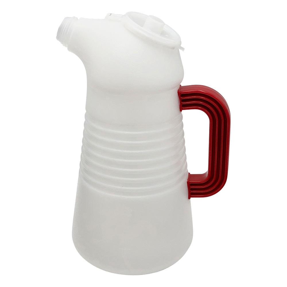 フルプラ ポリジョッキー フタ付 赤 2L No.320 1本(ご注文単位1本)【直送品】