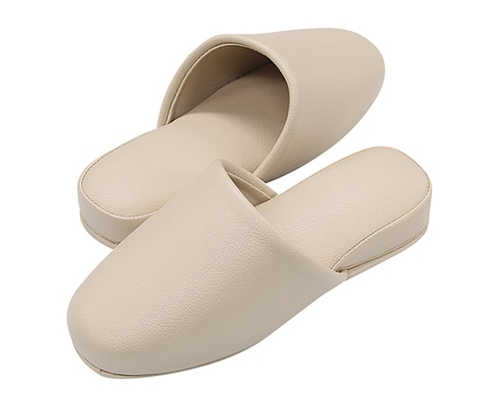 ストロング スリッパ(抗菌カラーテンダー・6足入) 前閉じ ベージュ 1袋(ご注文単位1袋)【直送品】