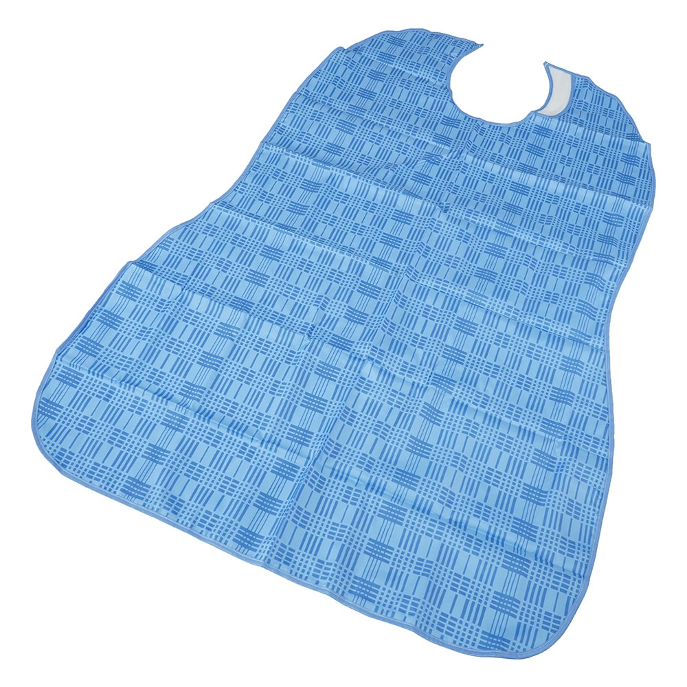 フットマーク 長持ちする大きなお食事エプロン(ブルー) 403720-10 1枚(ご注文単位1枚)【直送品】