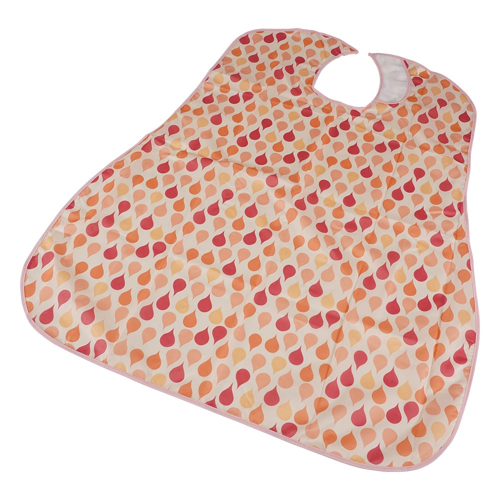 竹虎 食事用エプロン ソフラピレンエプロンしずく オレンジ 102241 1枚(ご注文単位1枚)【直送品】