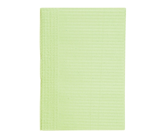 アズワン 紙エプロン（3層片面防水・エンボス加工タイプ）　500枚入　グリーン　66262 1箱（ご注文単位1箱）【直送品】