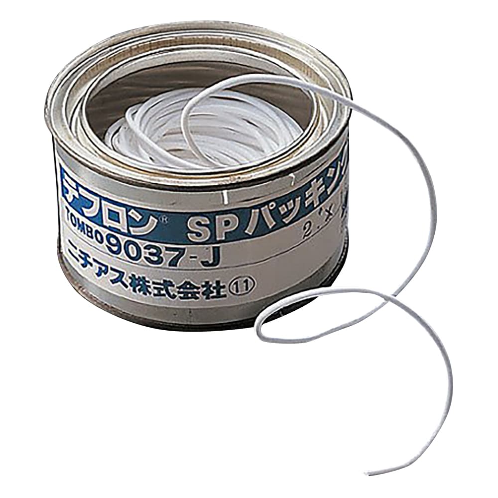 ニチアス SPパッキン（フッ素樹脂製）　4.0mm×9m　TOMBO No,9037-J 1個（ご注文単位1個）【直送品】