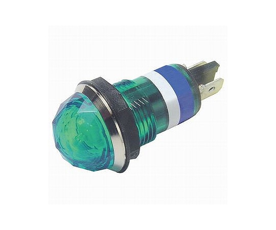 サトーパーツ ネオンブラケット ダイヤカット型 AC100V~125V 緑 BN-23-1-G 1個(ご注文単位1個)【直送品】