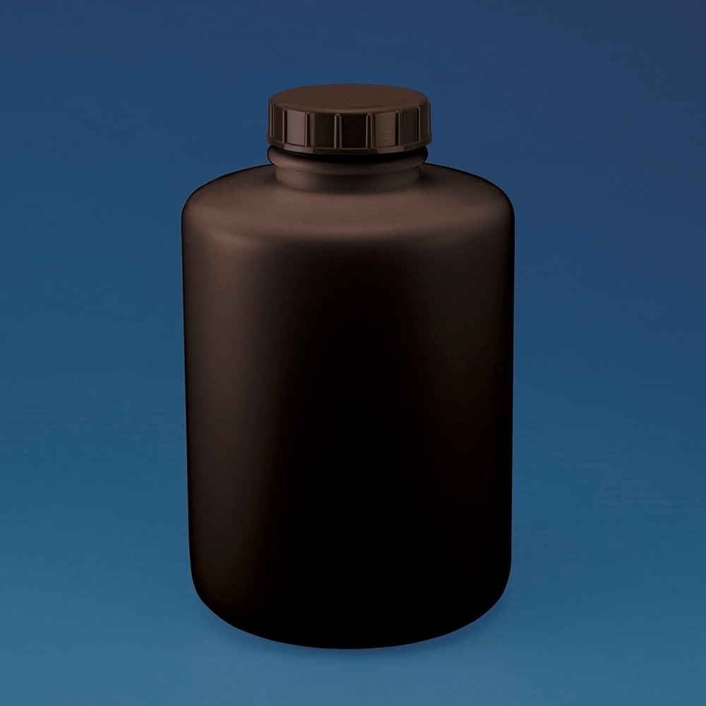 ニッコー・ハンセン 標準規格瓶 丸型広口(遮光)10L 1本 1032-08 1本(ご注文単位1本)【直送品】