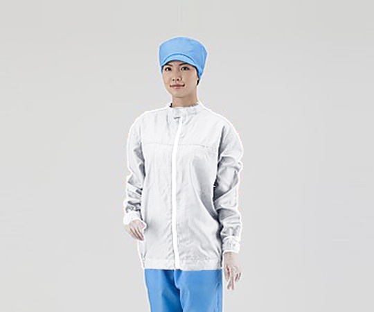 アズピュア(アズワン) アズピュアクリーンジャケット 白 S 1枚(ご注文単位1枚)【直送品】