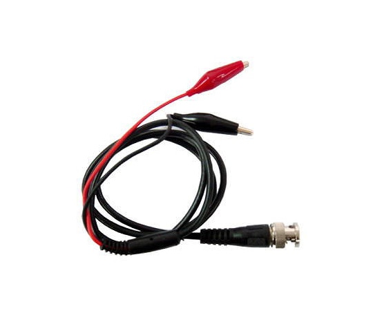 アズワン 同軸ケーブル BNC⇔ミノムシクリップ(2極) LA06002 1個(ご注文単位1個)【直送品】