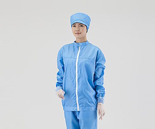 アズピュア（アズワン） アズピュアクリーンジャケット　青　4L　 1枚（ご注文単位1枚）【直送品】