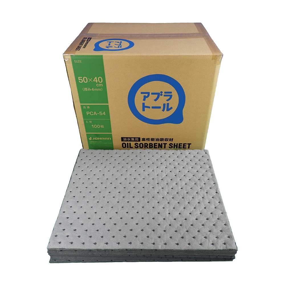 JOHNAN 油水兼用吸収材(アブラトール) 500×400×4mm 1箱(100枚入) PCA-54 1箱(ご注文単位1箱)【直送品】